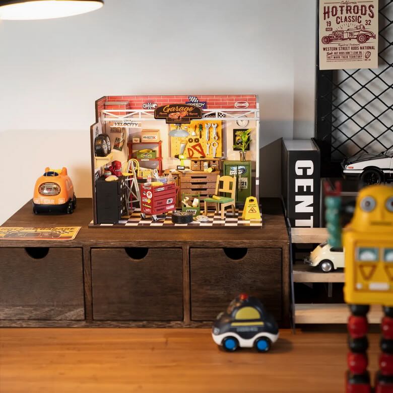 DIY Miniature House Kit: Garage Workshop - Marmalade Mercantile