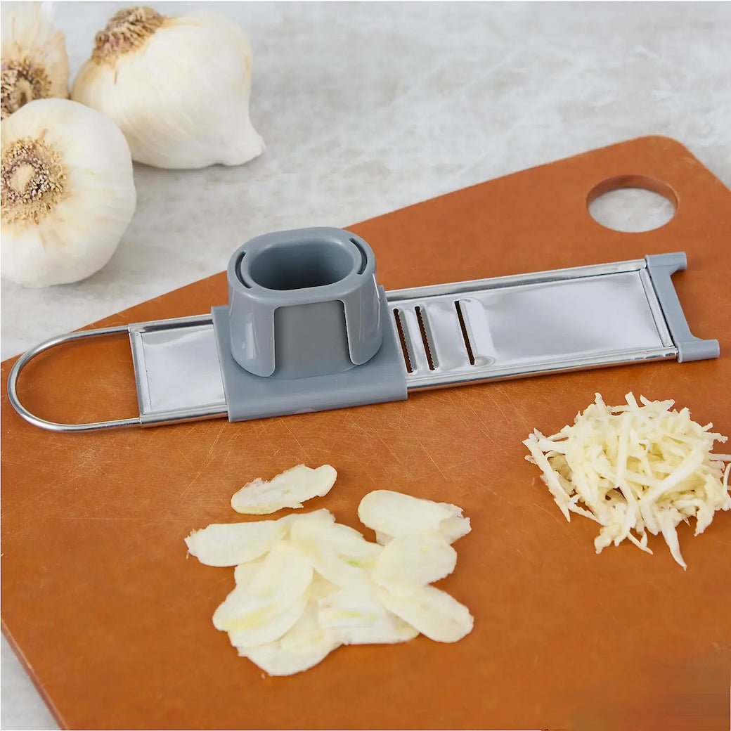 Dual - Action Manual Garlic Clove Slicer/Shredder - Marmalade Mercantile