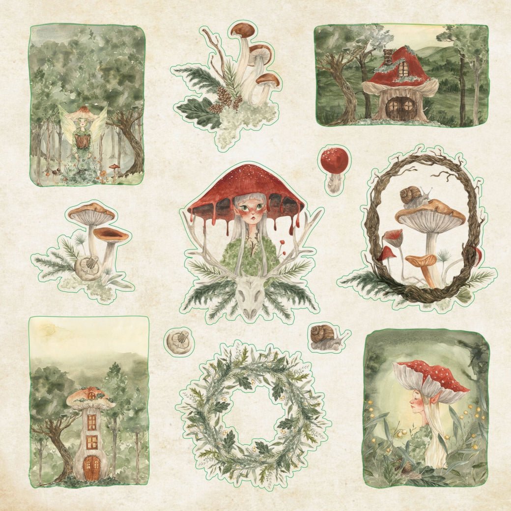 Enchanted Forest Sticker Book A Wondrous Collection of Woodland Stickers - Marmalade Mercantile