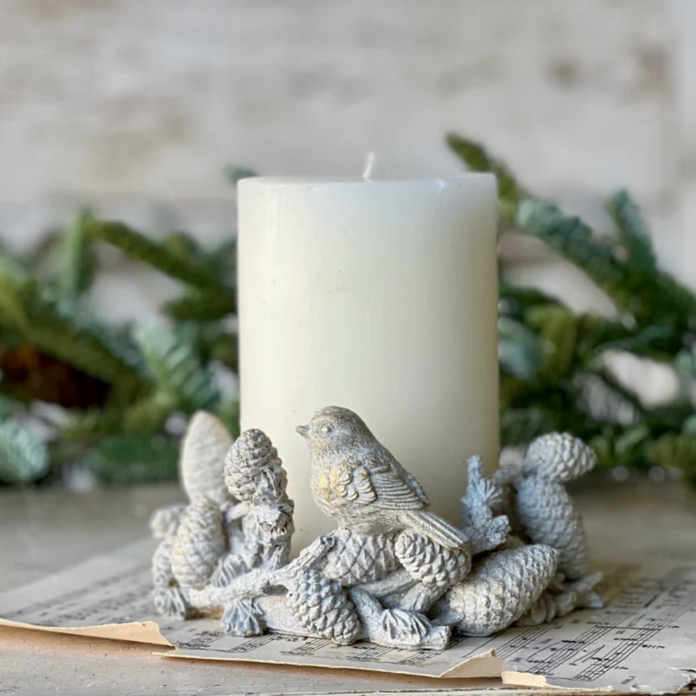 Feathered Woods Cast Resin Woodland Centerpiece - Marmalade Mercantile