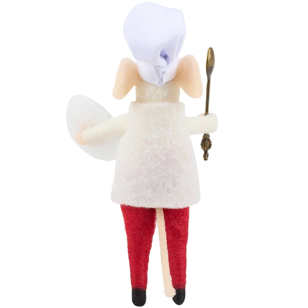 Felt Chef Mouse Critter with Waffle - Marmalade Mercantile