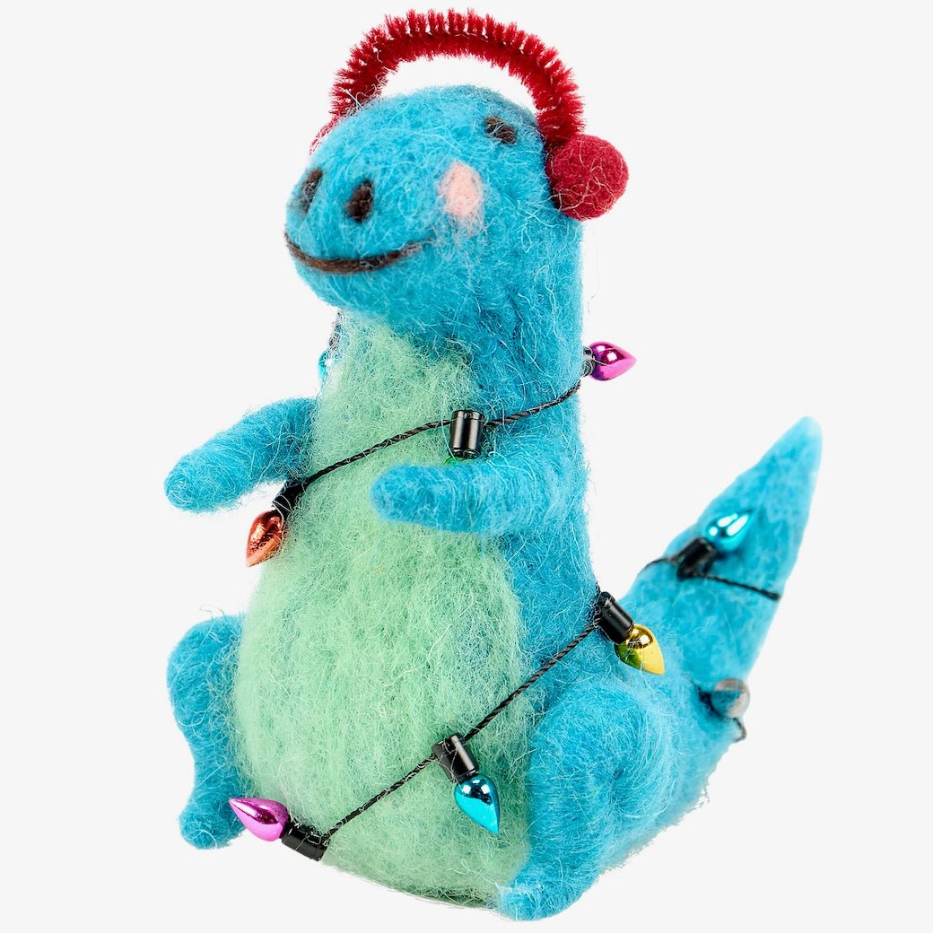 Festive Winter Holiday Tyrannosaurus Dinosaur Critter - Marmalade Mercantile