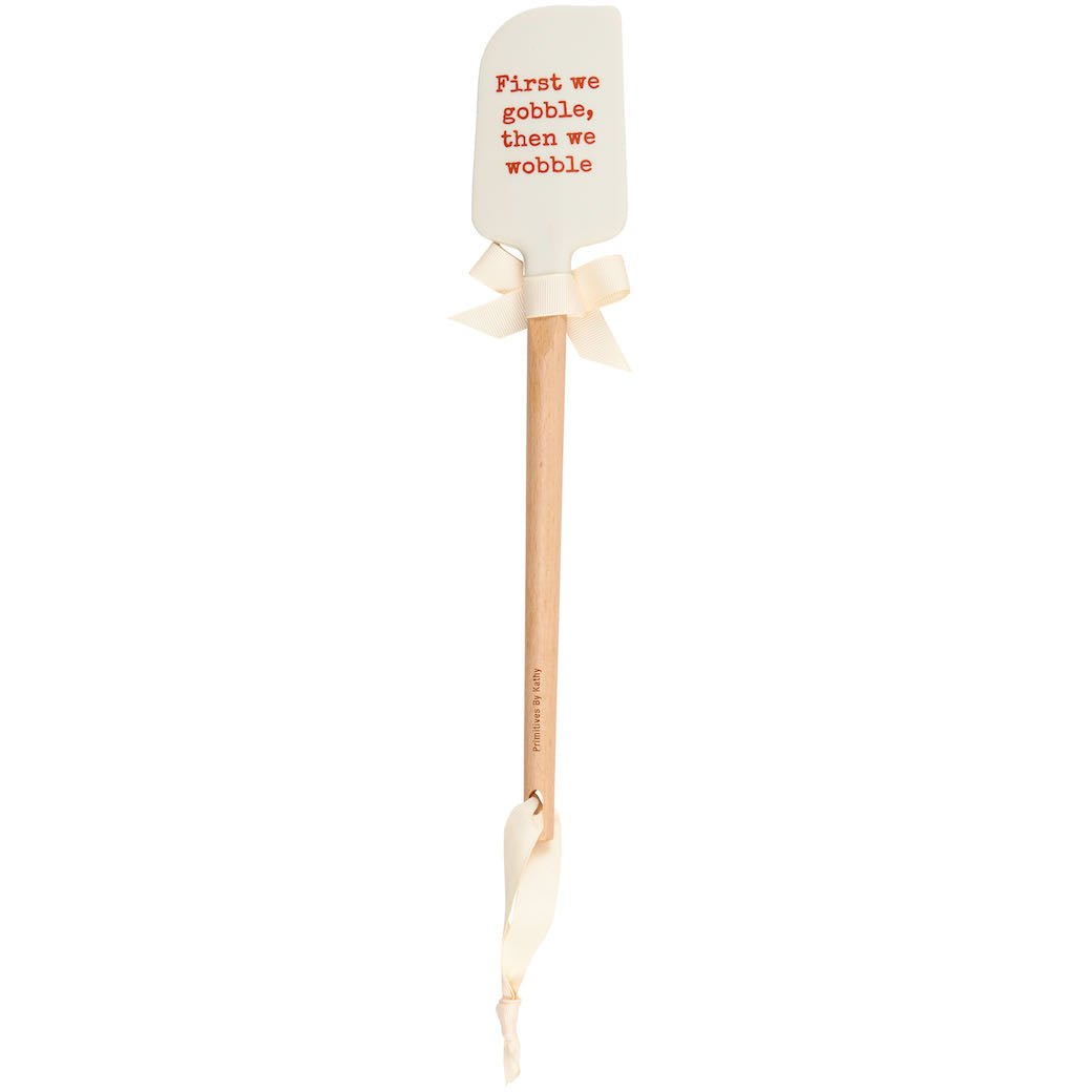 First We Gobble Then We Wobble Silicone Spatula - Marmalade Mercantile