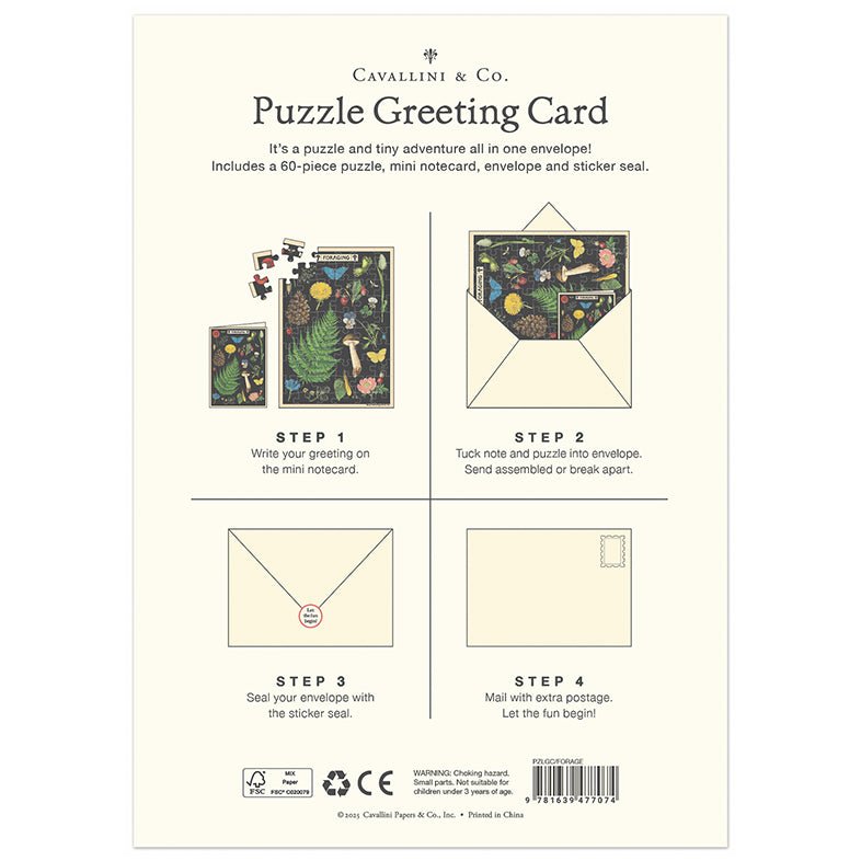 Foraging Puzzle Greeting Card - Marmalade Mercantile