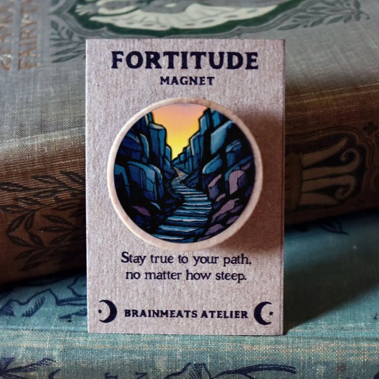 Fortitude Magnet - Mountain Path Token for Strength - Marmalade Mercantile