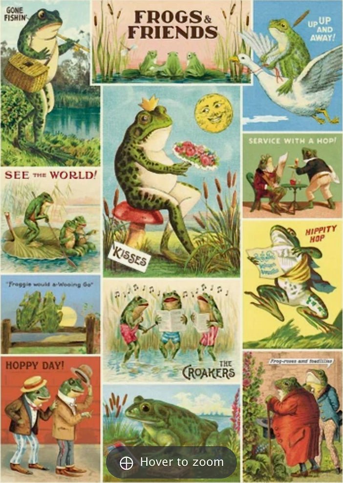 Frogs & Friends Art Poster + Hanging Kit - Marmalade Mercantile