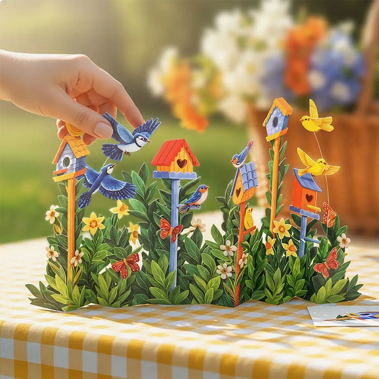 Full Size Birdhouse Garden Pop - Up Greeting Card - Marmalade Mercantile