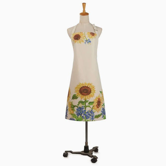 Gorgeous Kitchen Apron with Sunflowers and Bluebonnets - Marmalade Mercantile