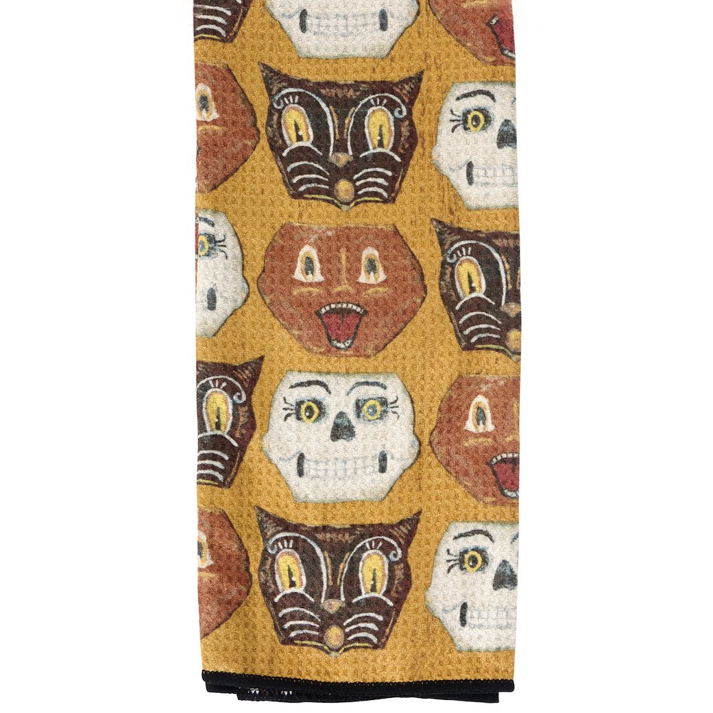 Halloween Faces Microfiber Kitchen Towel - Marmalade Mercantile