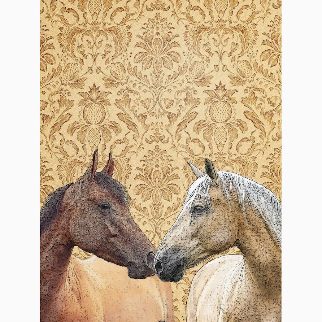 Handsome Horses Flour Sack Tea Towel - Marmalade Mercantile