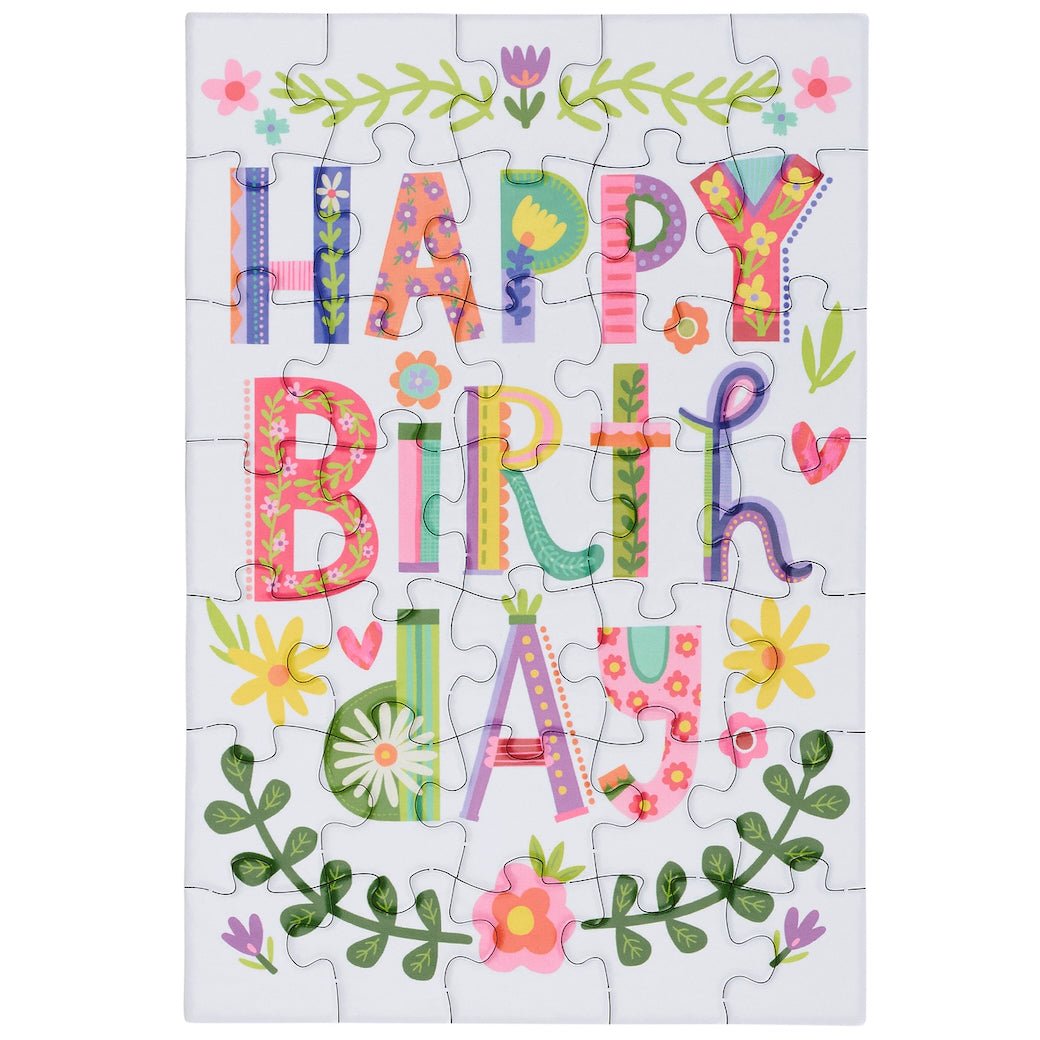 Happy Birthday Puzzle Greeting Card - Marmalade Mercantile