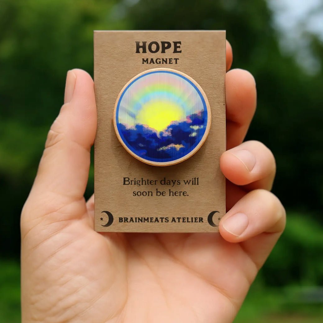 Hope Magnet - Sunrise Rainbow Intention Token for Optimism - Marmalade Mercantile