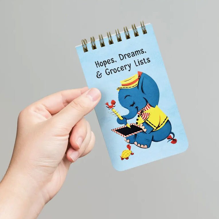 Hopes, Dreams & Grocery Lists Mini 3x5" Spiral Notepad - Marmalade Mercantile