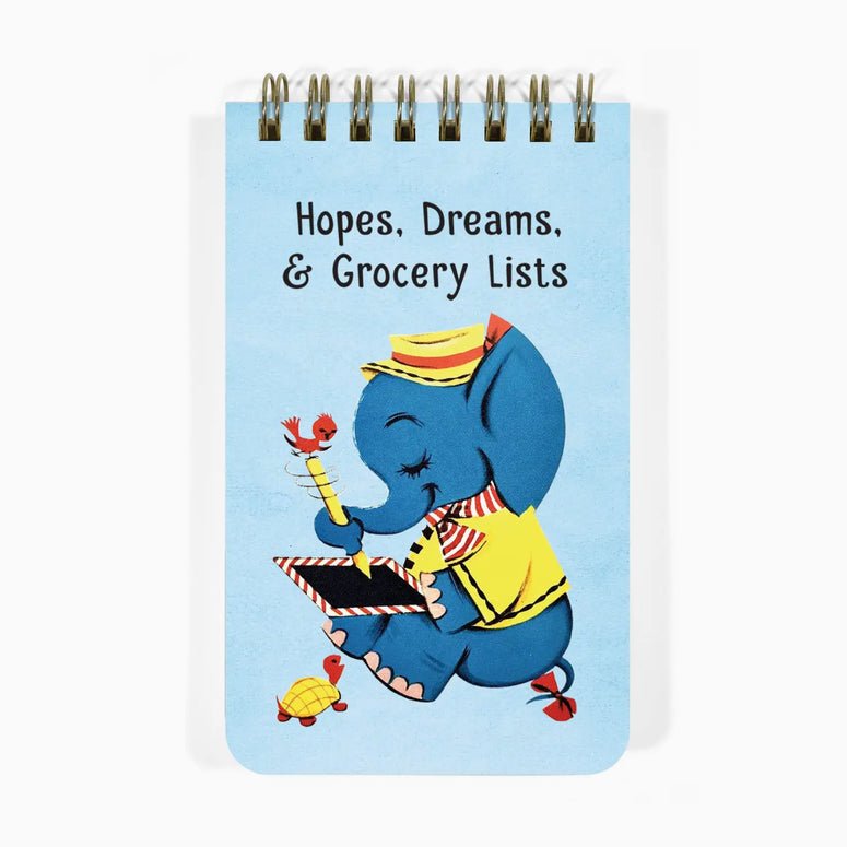 Hopes, Dreams & Grocery Lists Mini 3x5" Spiral Notepad - Marmalade Mercantile