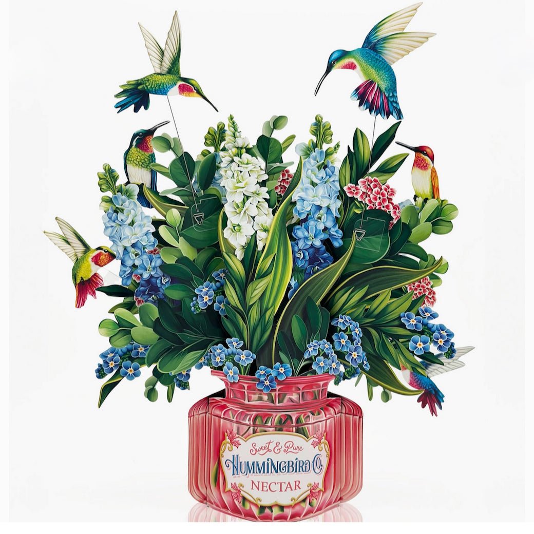 Hummingbird Oasis Pop Up Greeting Card - Marmalade Mercantile