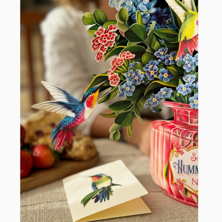 Hummingbird Oasis Pop Up Greeting Card - Marmalade Mercantile