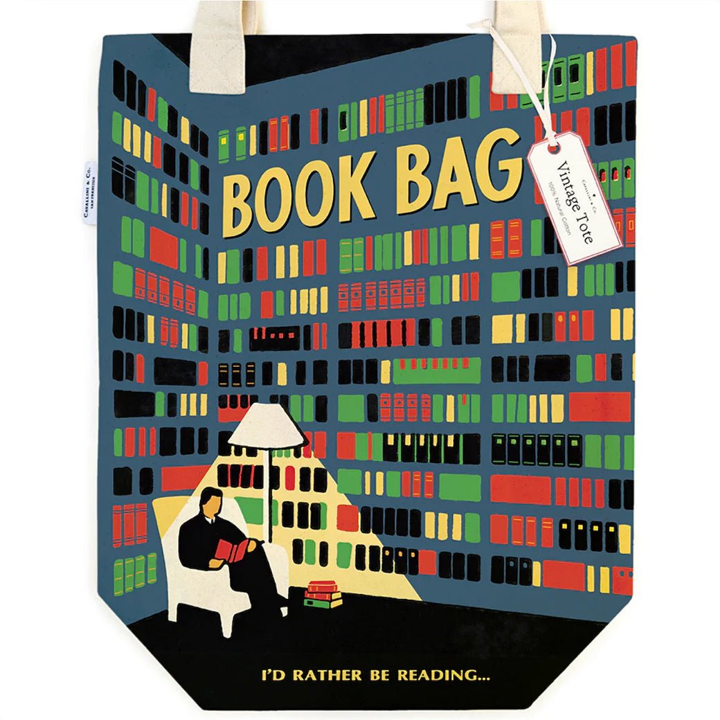 I'd Rather Be Reading Canvas Tote Book Bag - Marmalade Mercantile