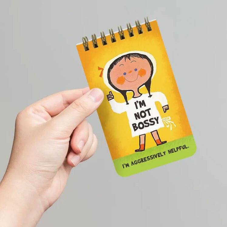 I’m Not Bossy, I’m Aggressively Helpful Mini 3x5" Spiral Notepad - Marmalade Mercantile