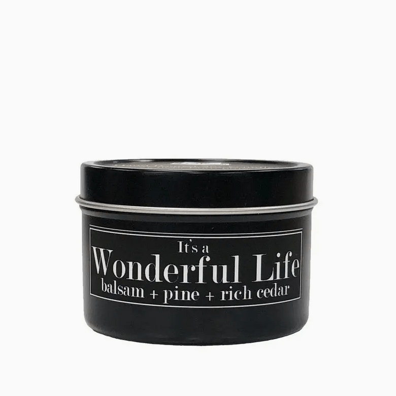 It's a Wonderful Life 4oz Soy Candle Balsam, Pine, Cedar - Marmalade Mercantile