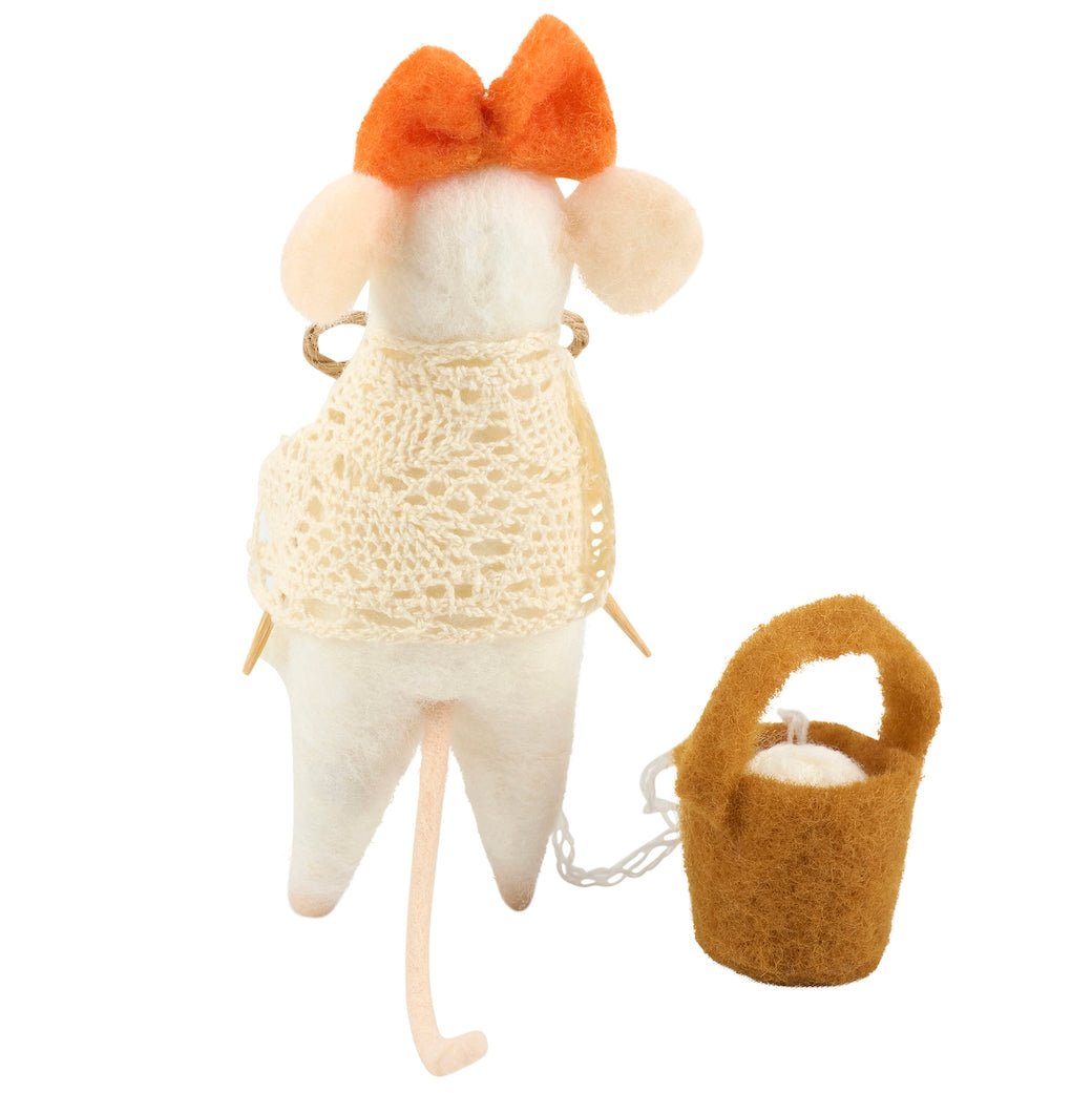 Knit & Purl Felt Knitting Mouse Critter - Marmalade Mercantile