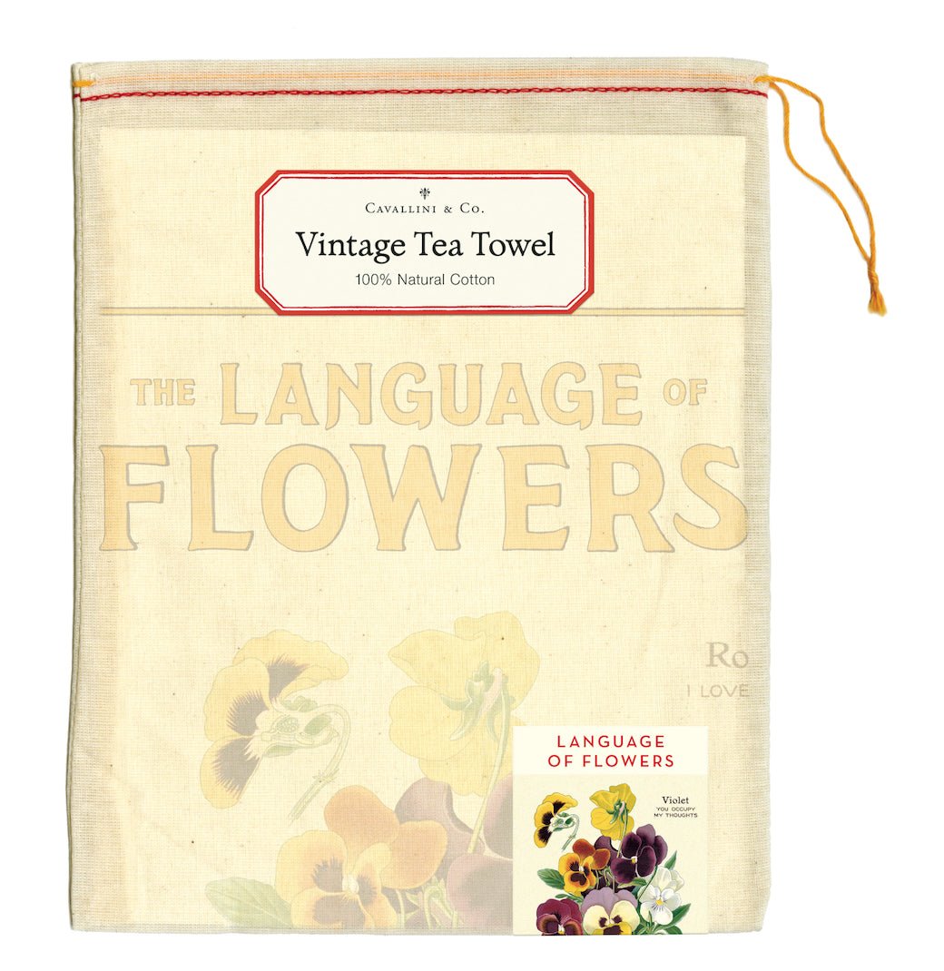 Language of Flowers 100% Cotton Tea Towel - Marmalade Mercantile