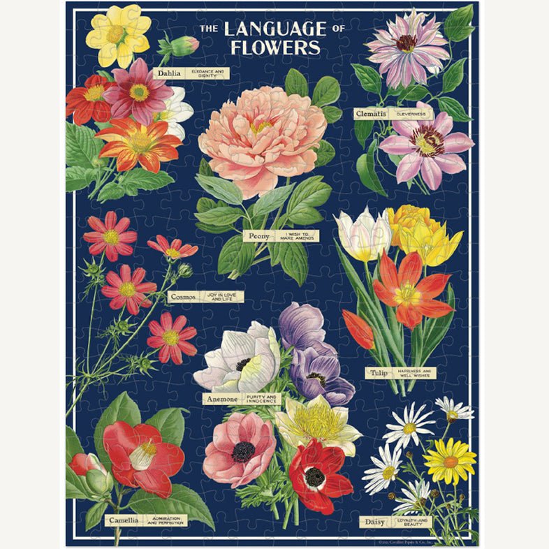 Language of Flowers Mini Puzzle 240 - Piece Jig Saw Puzzle - Marmalade Mercantile