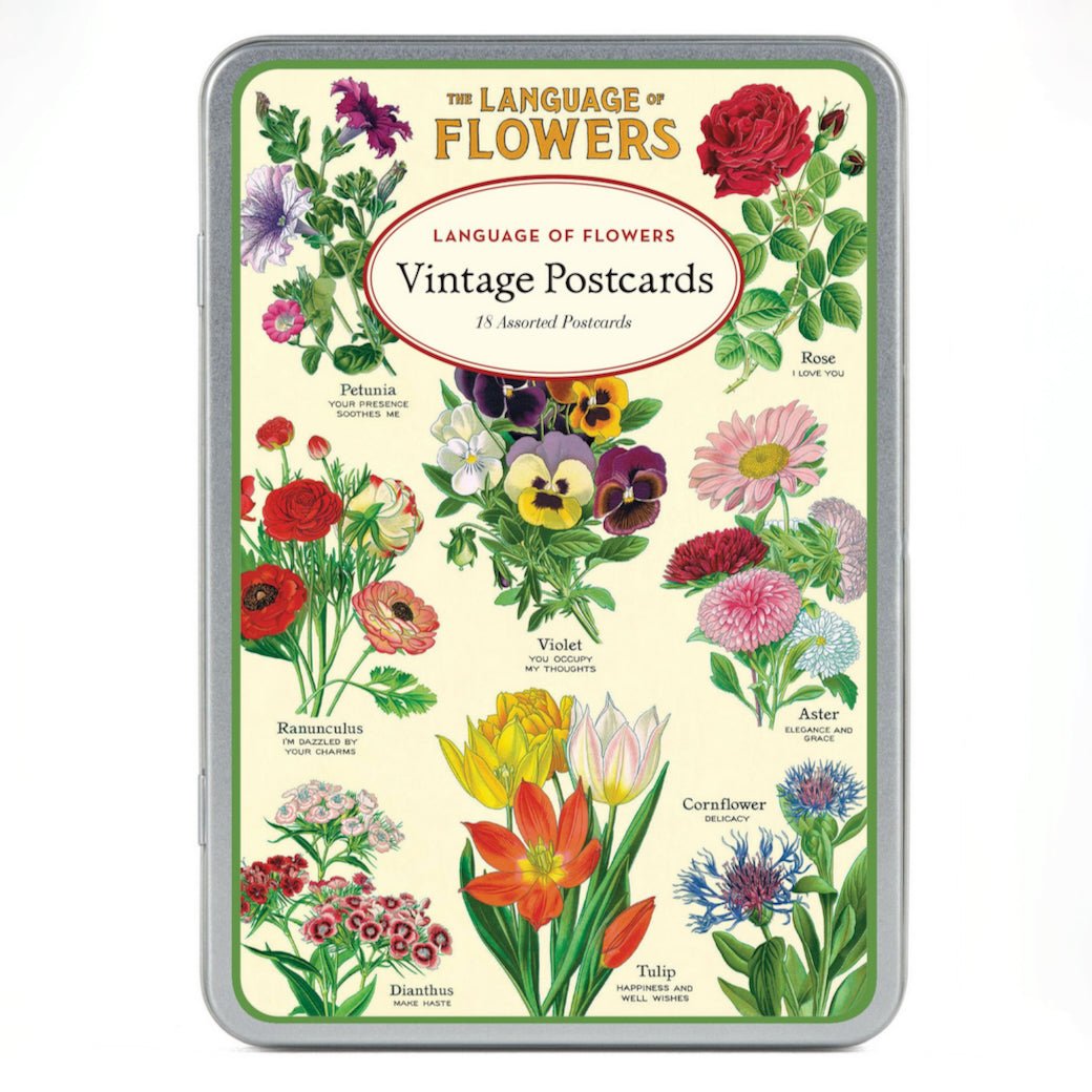 Language of Flowers Set of Twelve Vintage - Style Postcards - Marmalade Mercantile