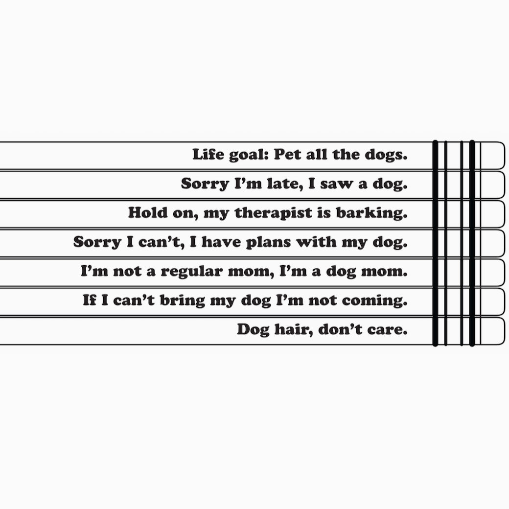 Life Goal: Pet All the Dogs Set of Seven Pencils - Marmalade Mercantile