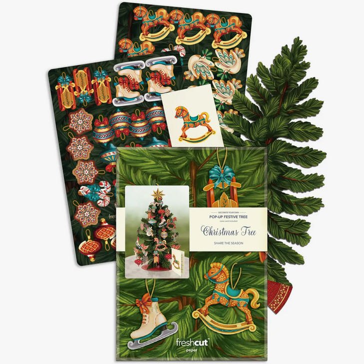 Life - sized Pop - up Bouquet Greeting Card Christmas Tree - Marmalade Mercantile