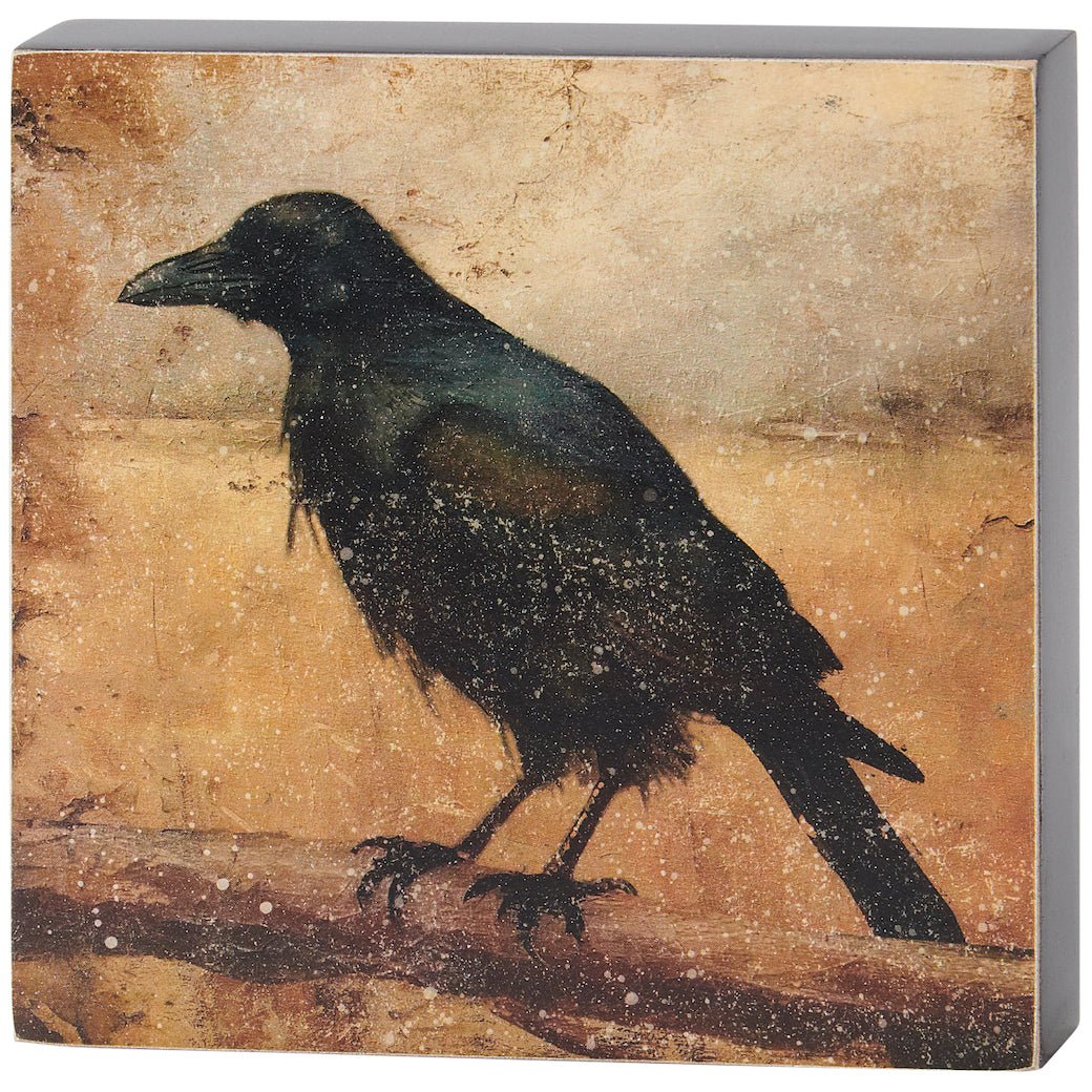 Lone Raven Rustic Block Sign - Marmalade Mercantile