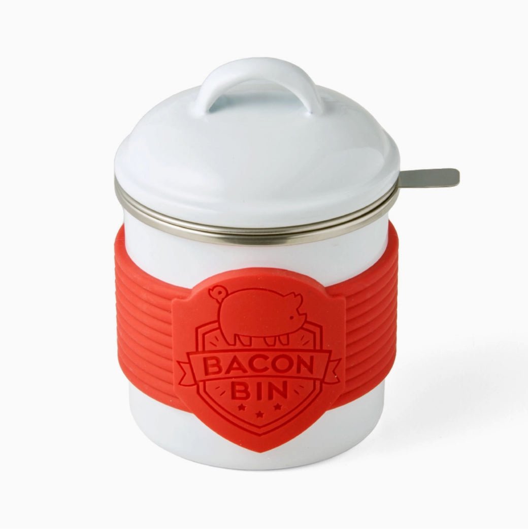 Metal Bacon Bin with Lid & Strainer - Marmalade Mercantile