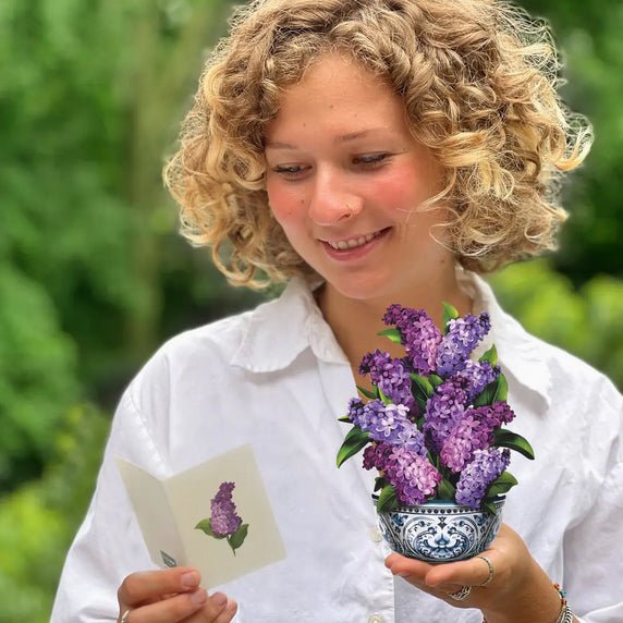 Mini Garden Llilacs Pop Up Greeting Card - Marmalade Mercantile