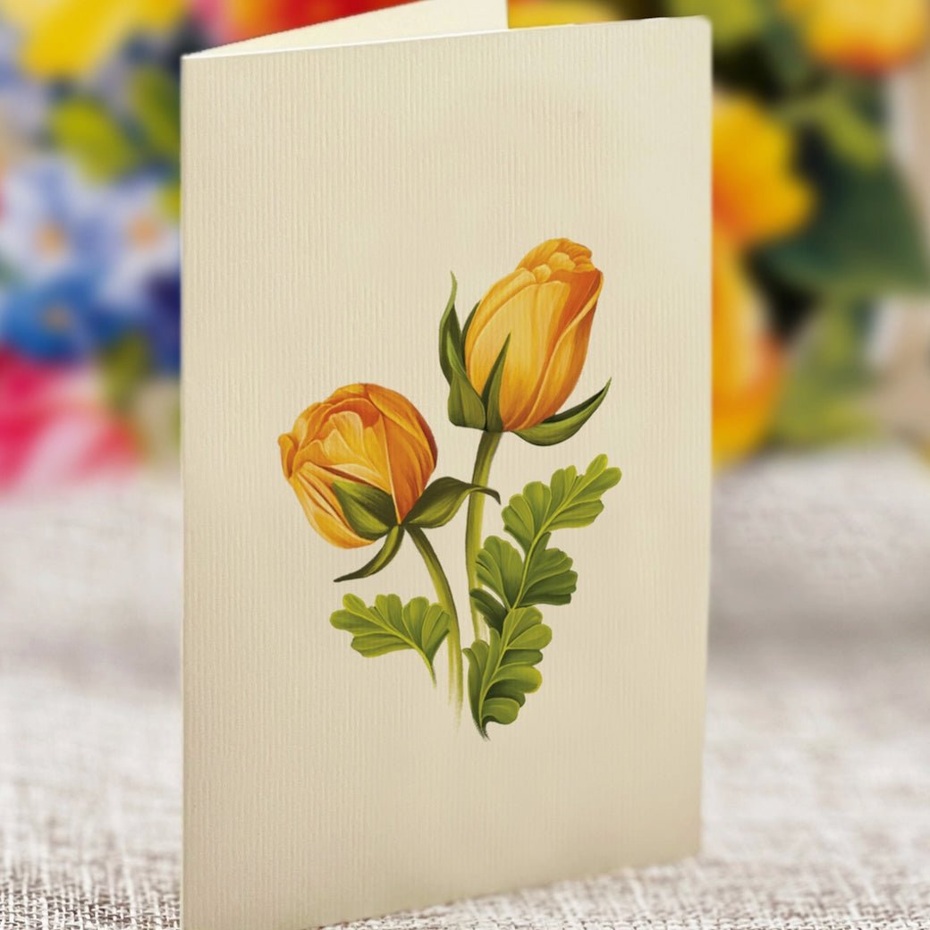 Mini Sorbet Roses Pop Up Greeting Card - Marmalade Mercantile