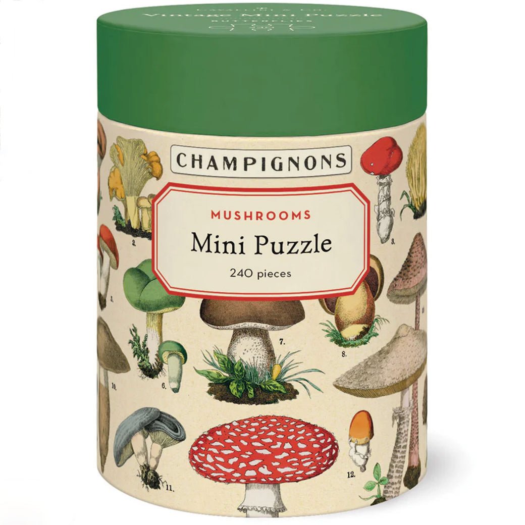 Mushrooms Champignons Mini 240 - Piece Jigsaw Puzzle - Marmalade Mercantile