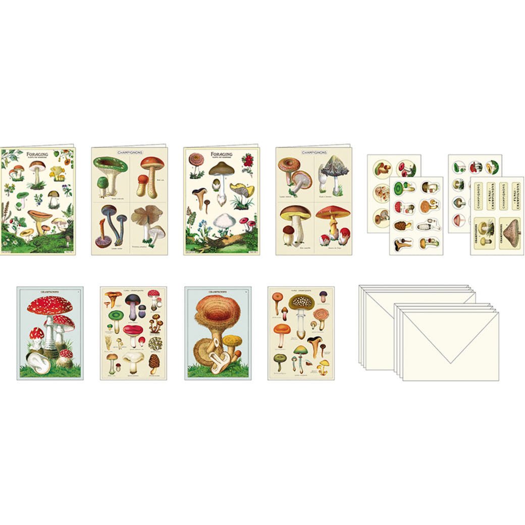 Mushrooms Stationery Set - Marmalade Mercantile