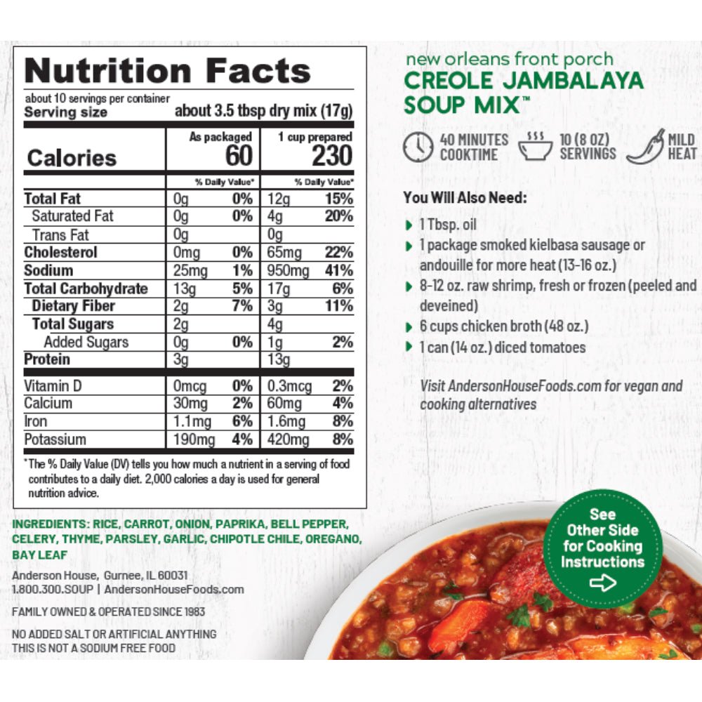 New Orleans Front Porch Creole Jambalaya Soup - Marmalade Mercantile