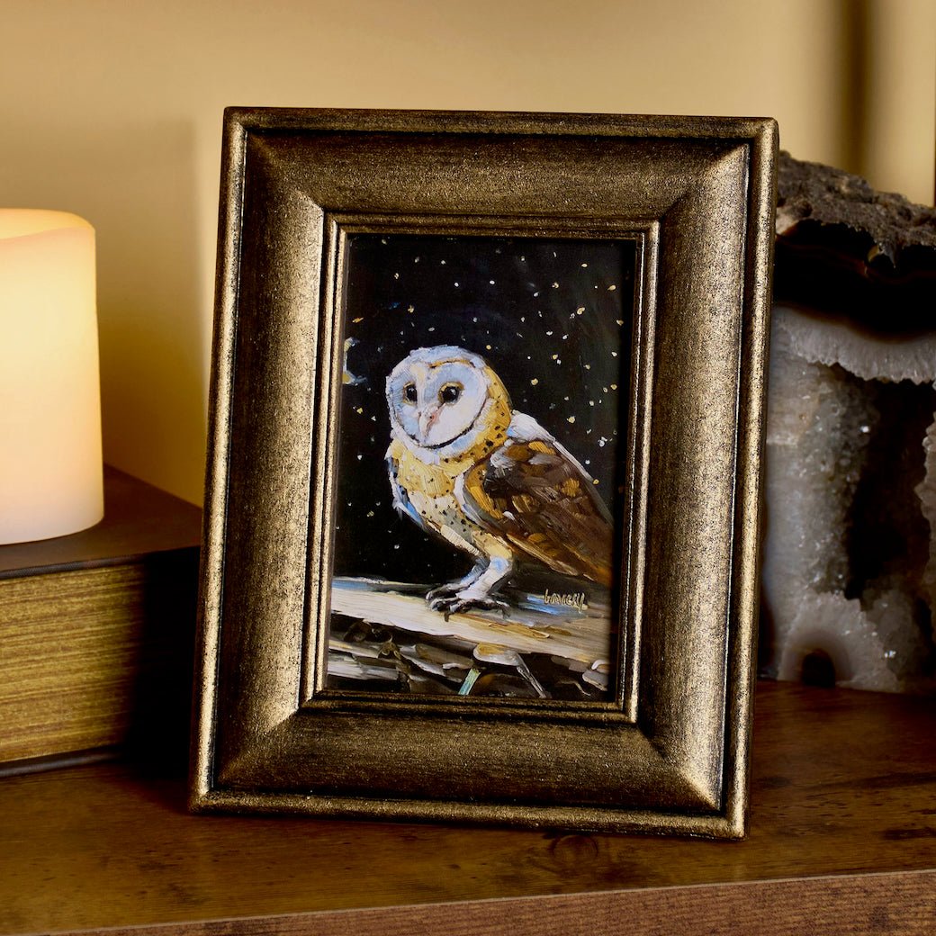 Night Barn Owl Framed Print - Marmalade Mercantile