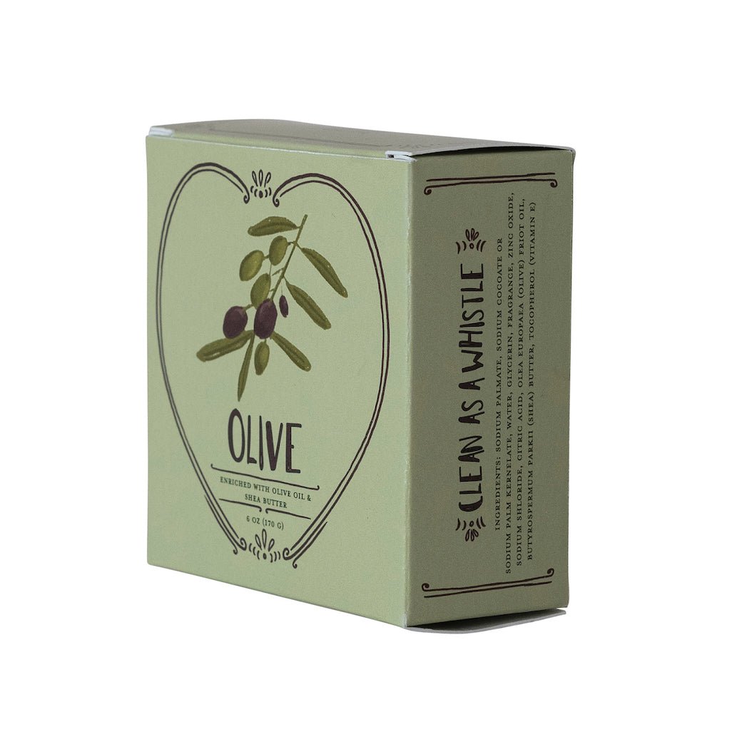 Olive Scented Olive Oil & Shea Butter Triple Milled Heart Shaped Bar Soap - Marmalade Mercantile