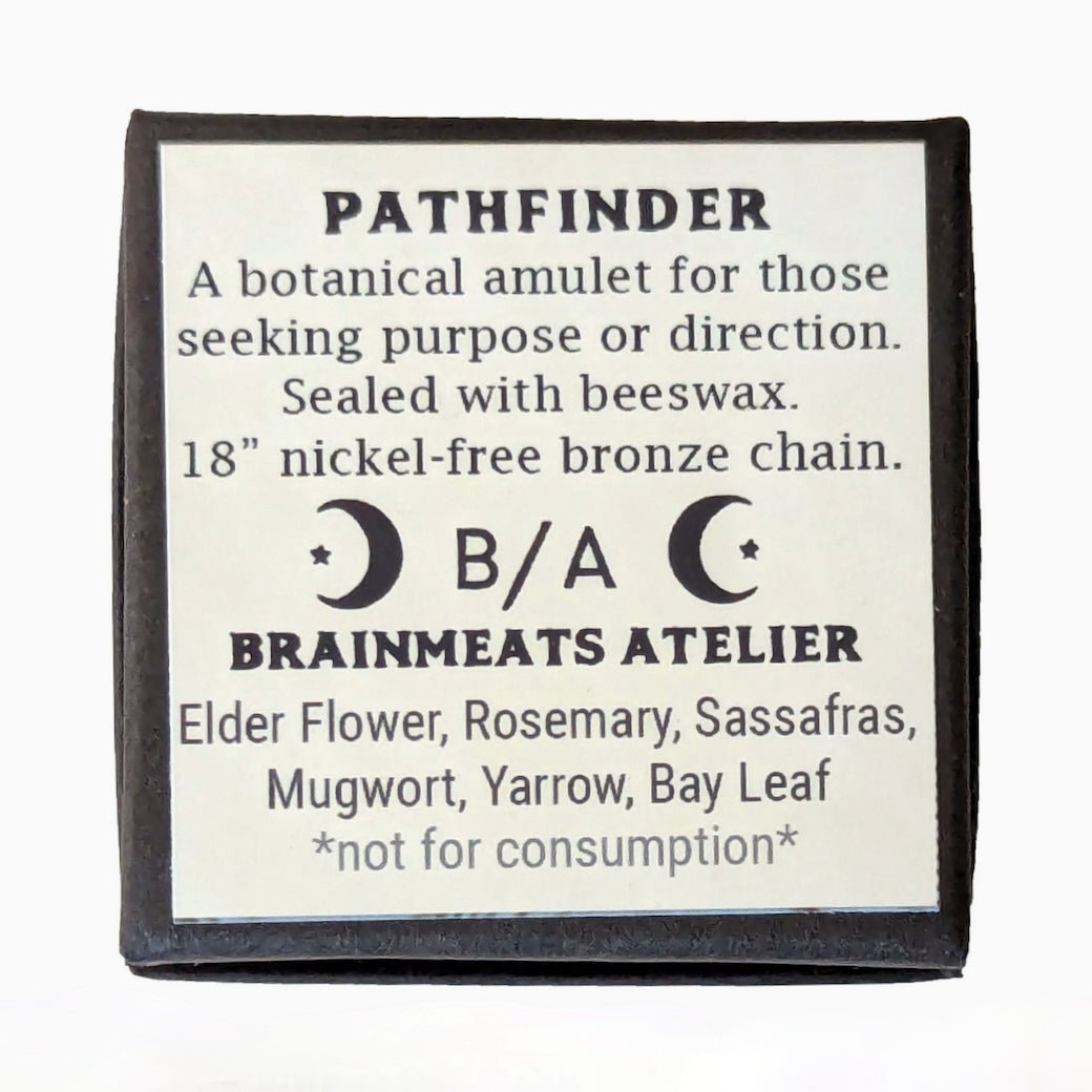 Pathfinder Amulet - Talisman Necklace for Direction in Life w Compass - Marmalade Mercantile