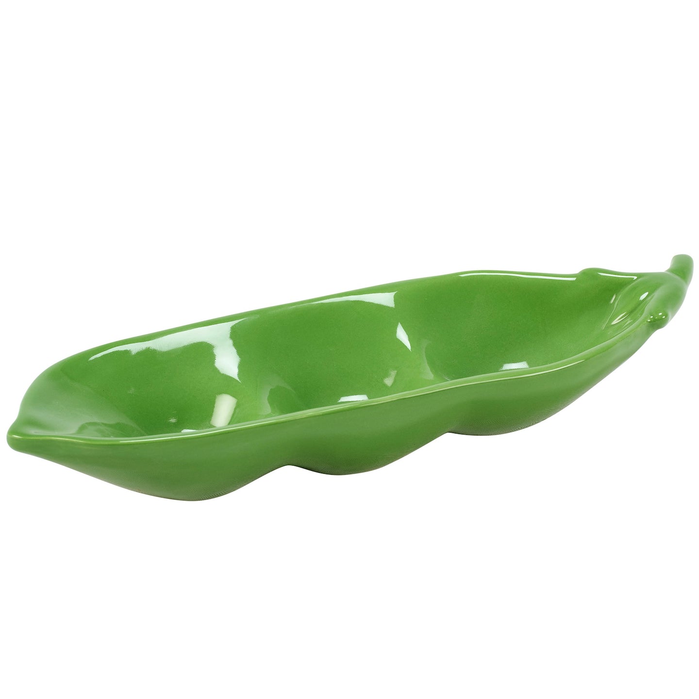 Pea Pod Ceramic Tidbit Tray - Marmalade Mercantile