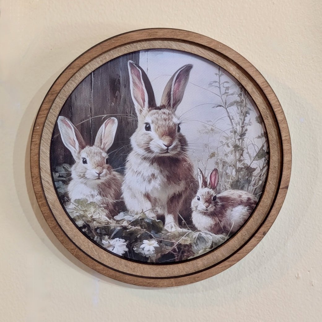 Petite Framed Bunny Trio Print - Choice of Style - Marmalade Mercantile