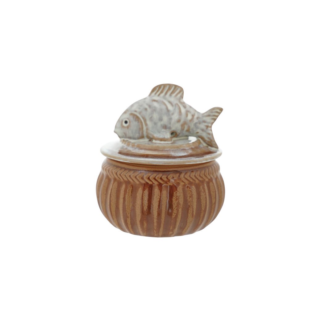 Rustic Stoneware Salt Cellar CHOICE of Style - Marmalade Mercantile