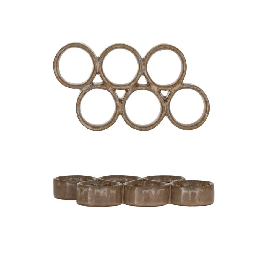 Rustic Stoneware Six-Egg Holder - Marmalade Mercantile