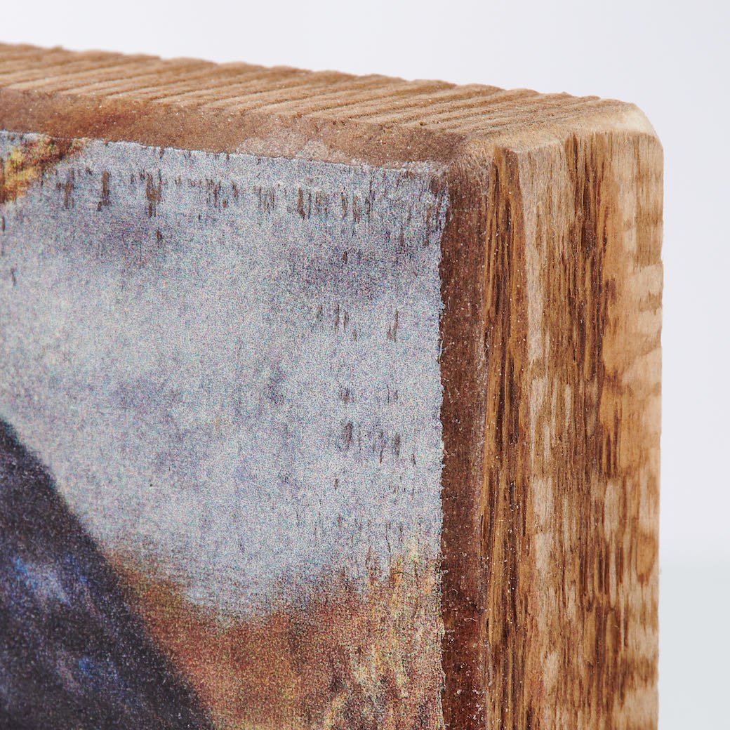 Rustic Wooden Block Sign Raven & Pumpkin - Marmalade Mercantile