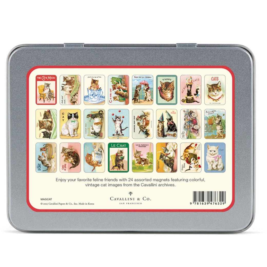 Set of 24 Cats & Kittens Magnets - Marmalade Mercantile
