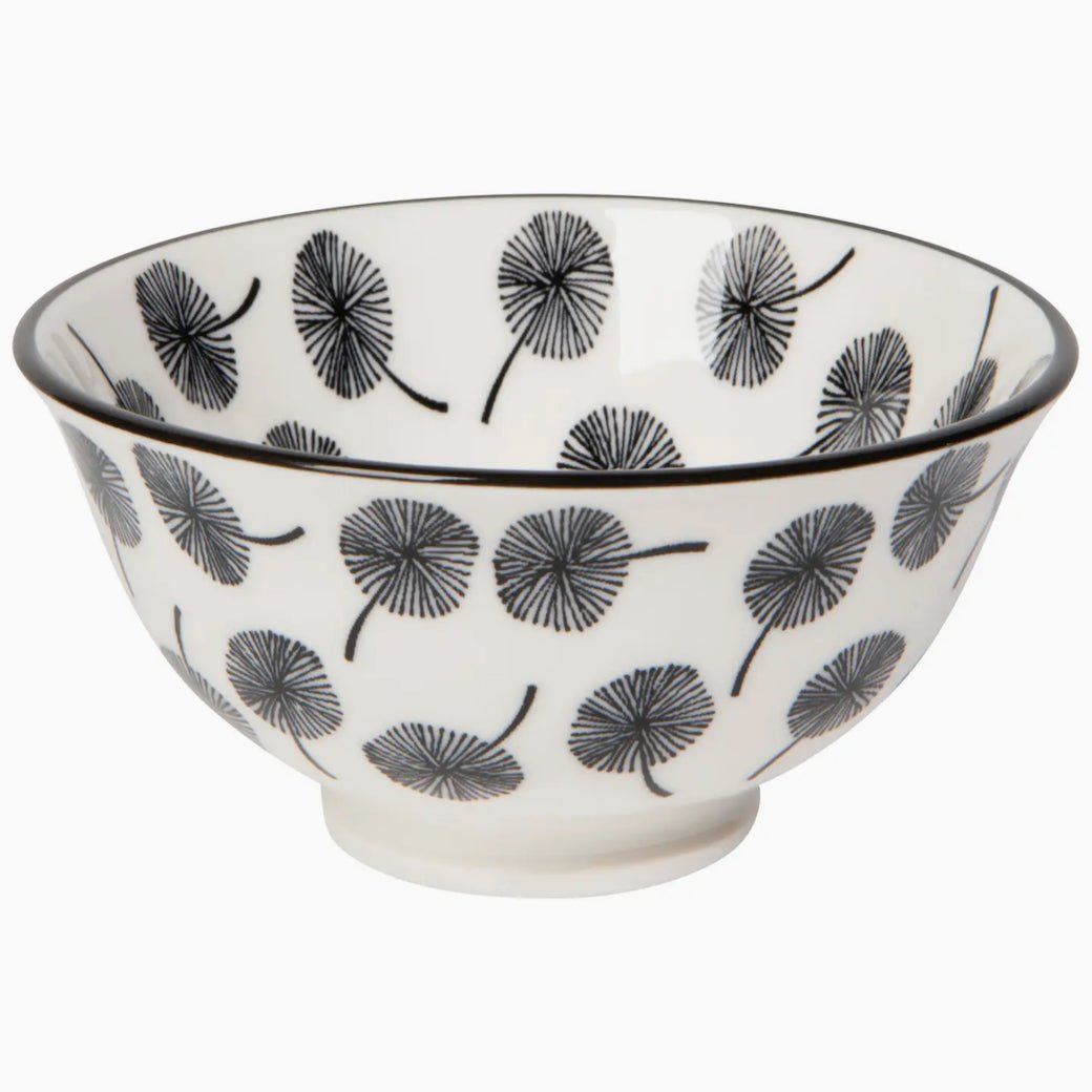 Set of Four Stamped Dandelion Bowls, 3.5” Diameter - Marmalade Mercantile