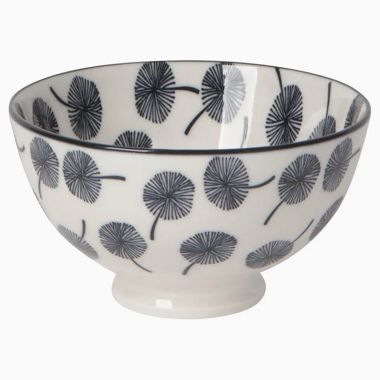 Set of Four Stamped Dandelion Bowls, 4” Diameter - Marmalade Mercantile