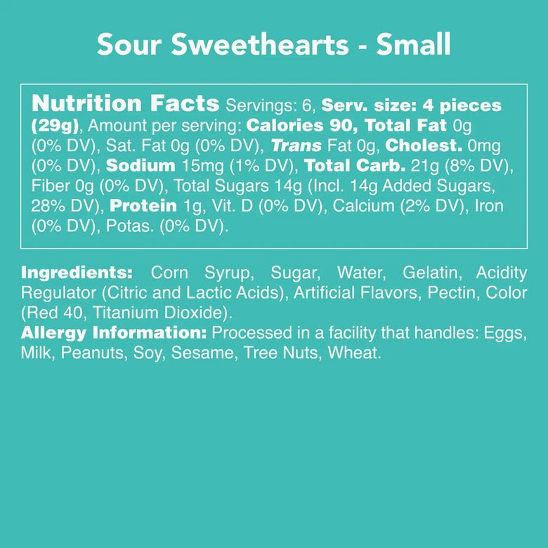 Sour Gummy Sweethearts - Wild Cherry, Strawberry, Banana - Marmalade Mercantile