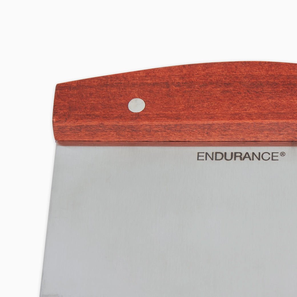 Stainless Steel Bench Scraper w Wooden Handle - Marmalade Mercantile