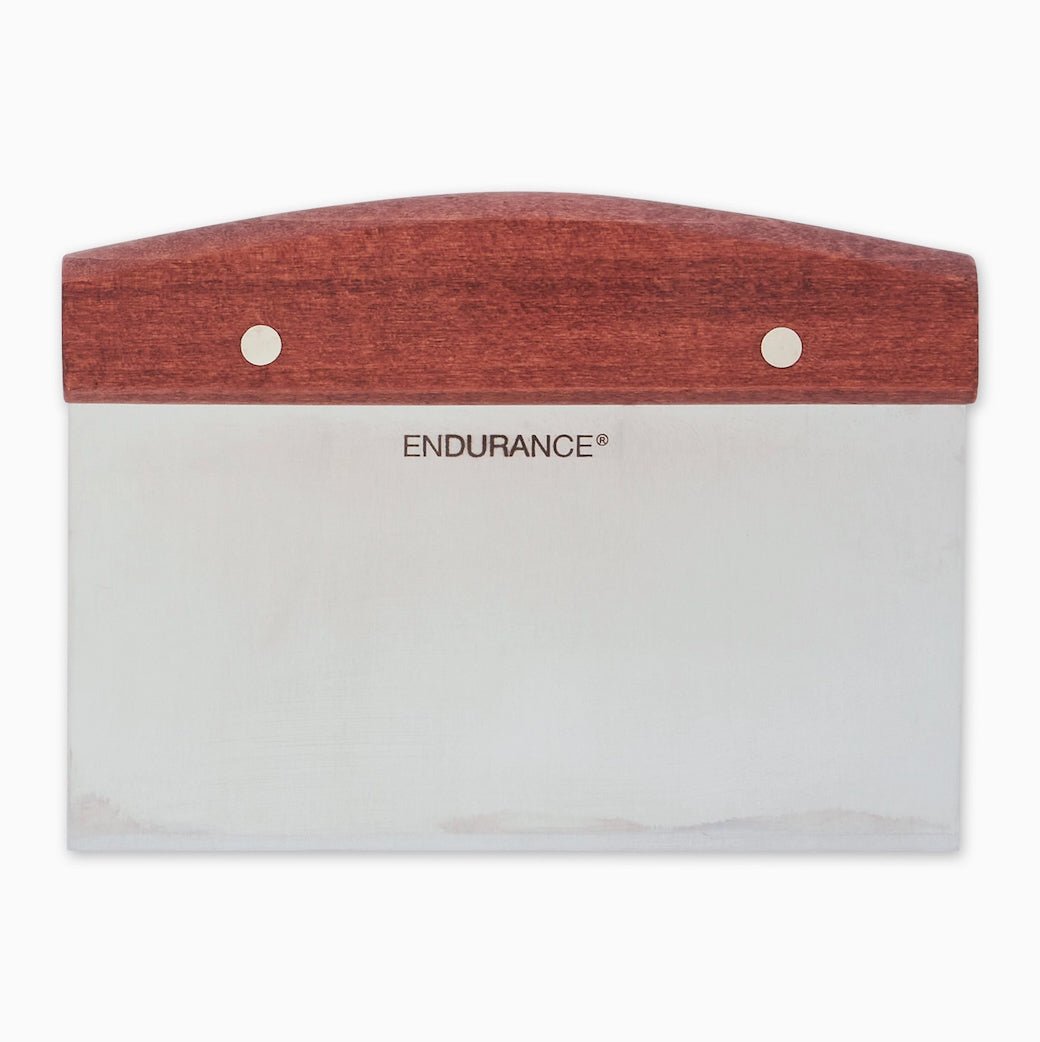 Stainless Steel Bench Scraper w Wooden Handle - Marmalade Mercantile